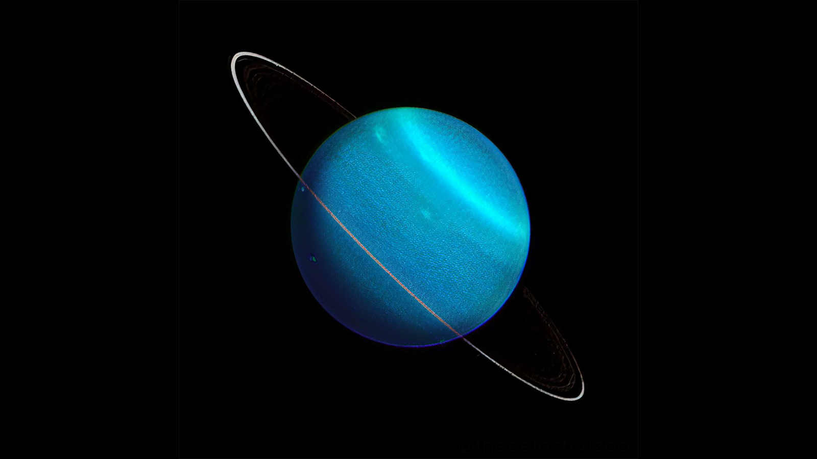 Uranus has many mysterious rings