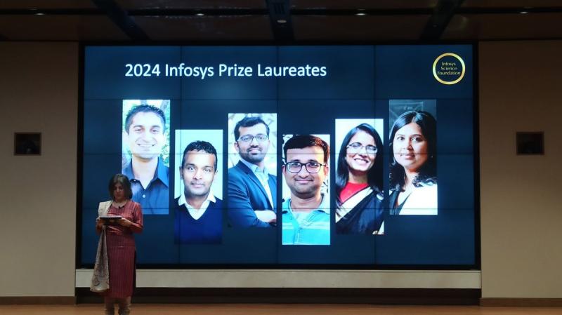 Bhavna Mehra, General Manager of Infosys Science Foundation during the announcement of the laureates.