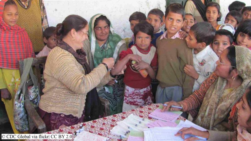 खसरा टीकाकरण कार्यक्रमों से भारत में लगभग ५० हजार मौतें टाली गयी हैं  