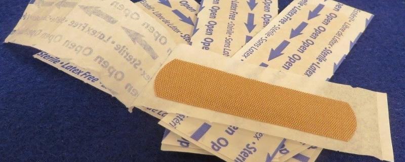 Wearable sweat sensors on a bandage