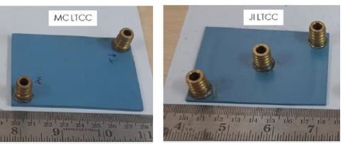 एलटीसीसी शीत-पट्टकावरील एमसी आणि जेआय प्रकारच्या प्रवाह रचना. श्रेय : परीक्षित बढे. 
