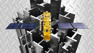 Steel for satellites