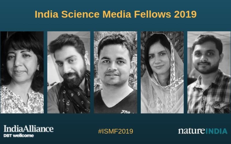 Five science journalists receive the first India Science Media Fellowships