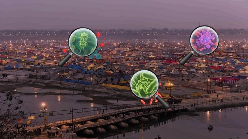 Graphical representation of bacteria in the air
