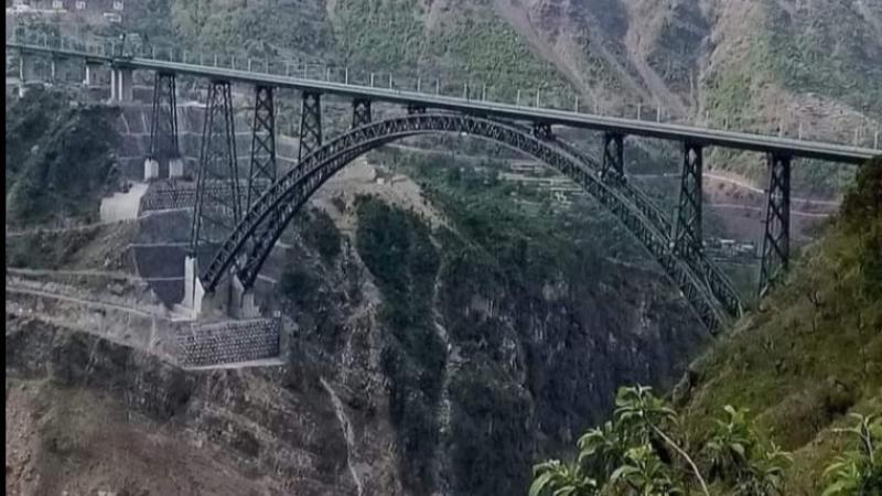 Chenab Bridge. Credit: Google user Fnp Post