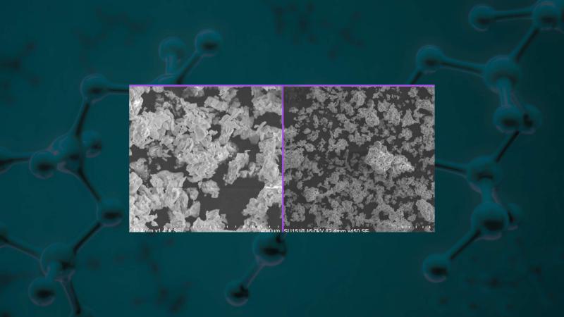 SEM micrograph of the Cu-ZN nanocomposite