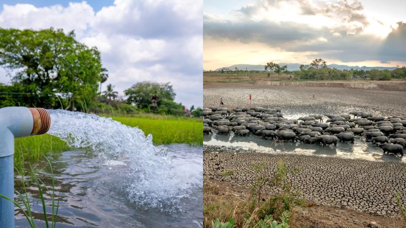 Temperature shock increases water poverty