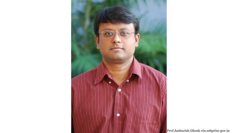 Photo: Prof Ambarish Ghosh via ssbprize.gov.in