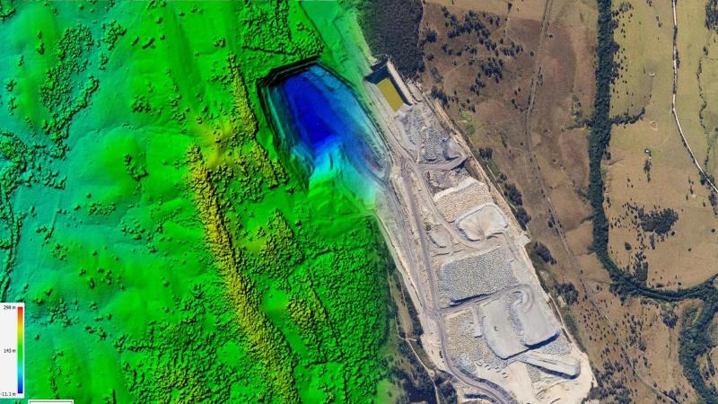 Efficient 3D modelling of large area landforms