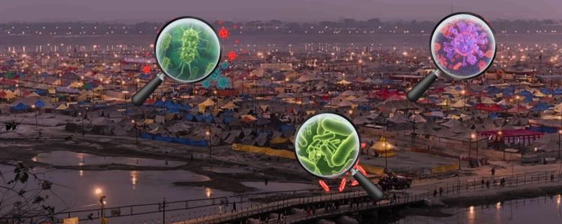 Graphical representation of bacteria in the air