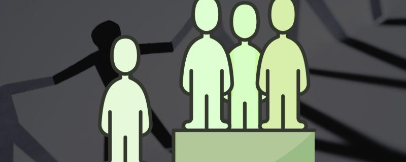 Graphical representation of a minority