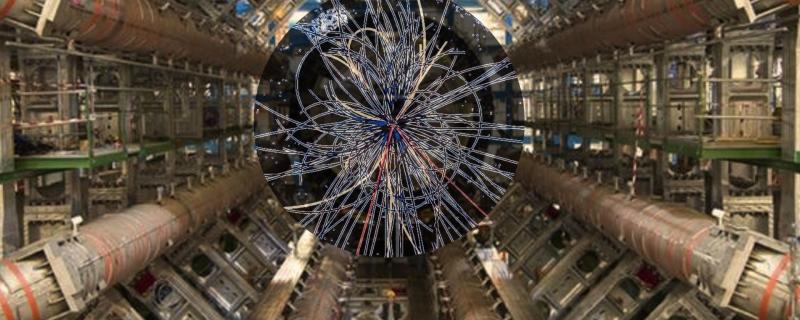 Graphical representation of collisions at LHC