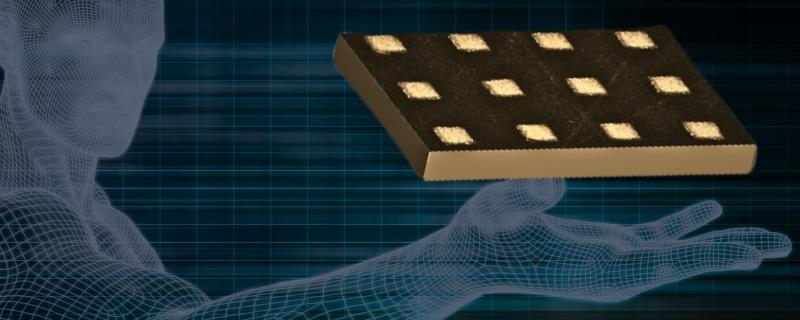 Graphic of a person holding the metamaterial