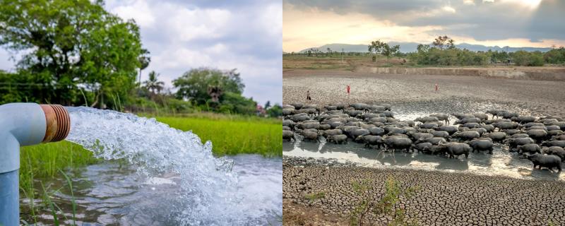 Temperature shock increases water poverty