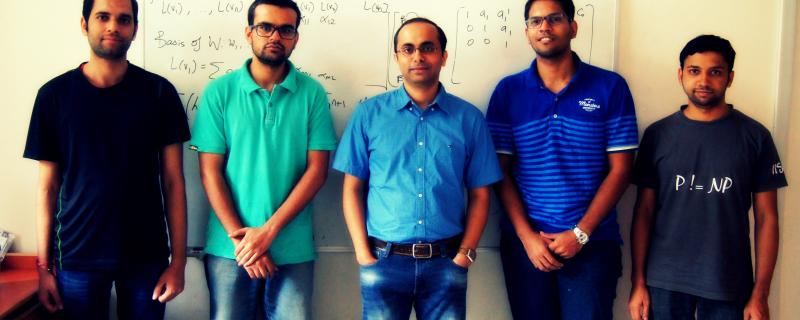 Prof. Chandan Saha with his research group