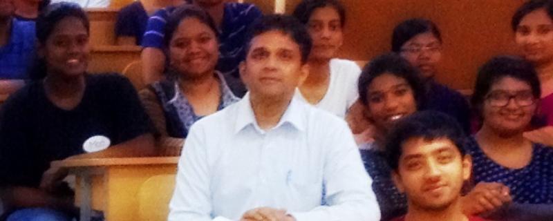 Prof. Dipankar Nandi with his students